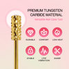 3/32" Crystal Top Small Barrel Gold Carbide Bit  (XF - 4XC)