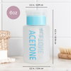 6oz. Labeled Push Down Liquid Dispenser Bottle