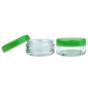 5G/5ML (0.18 oz) Plastic Clear Cosmetic Sample Jars (Round Top)