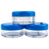 5G/5ML (0.18 oz) Plastic Clear Cosmetic Sample Jars (Round Top)