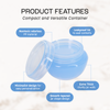 10G/10ML Plastic Cosmetic Sample Jars (Frosted)