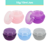 10G/10ML Plastic Cosmetic Sample Jars (Frosted)