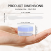 10G/10ML Plastic Clear Cosmetic Sample Jars (With Spatulas)