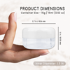 15G/15ML Plastic Clear Cosmetic Sample Jars (Round Top)