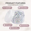 30g/30ml (1 oz) Plastic Clear Cosmetic Sample Jars (Round Top)