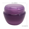 50g/50ml (1.7 oz) Plastic Cosmetic Sample Jars (Frosted)