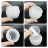 50g/50ml (1.7 oz) Plastic Cosmetic Sample Jars (Frosted)