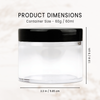 60G/60ML 2 Oz High Quality Plastic Cosmetic Sample Jars with Lids (High Quality)