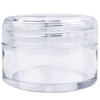 20G/20ML Plastic Clear Cosmetic Sample Jars (Round Top)