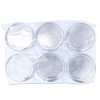 20G/20ML Plastic Clear Cosmetic Sample Jars (Round Top)