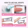 100pcs Gel Nail Polish Remover Wrap Foils with Cotton Pad and Nail Gel Remover Tool 