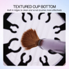 Nail Brush Holder and Cleanser Bottle with Black Lid