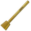 Professional 3/32" Inverted Backfill Gold Carbide Bit