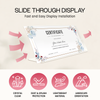 Clear Acrylic Countertop License Holder Display/Stand