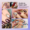 Nail Art Glitter Sticker Strip Tape (Assorted 10 Color Set)