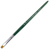 Fuji Kolinsky (Short, Flat Shaped) Brush with Green Handle Size 6