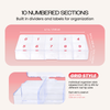 Empty Numbered Nail Art Tip Storage Box Case (Clear or Frosted) Empty Numbered Nail Art Tip Storage Box Case (Clear or Frosted)