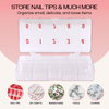 Empty Numbered Nail Art Tip Storage Box Case (Clear or Frosted) Empty Numbered Nail Art Tip Storage Box Case (Clear or Frosted)