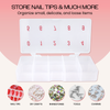 Empty Numbered Nail Art Tip Storage Box Case (Clear or Frosted) Empty Numbered Nail Art Tip Storage Box Case (Clear or Frosted)