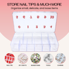 Empty Numbered Nail Art Tip Storage Box Case (Clear or Frosted) Empty Numbered Nail Art Tip Storage Box Case (Clear or Frosted)