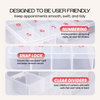 Empty Numbered Nail Art Tip Storage Box Case (Clear or Frosted) Empty Numbered Nail Art Tip Storage Box Case (Clear or Frosted)