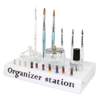 White Nail Organizer Station