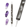 Osaka Nail Art Dotting Tool Marblizer - Black Color Marble Handle