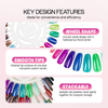 Natural Color Nail Art Tips Display Wheel 