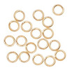 Gold Plated Open Jump Ring Connector - 100pcs