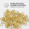 Gold Plated Open Jump Ring Connector - 100pcs