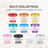 5G/5ML (0.18 oz) Plastic Cosmetic Sample Jars with Multi-Color Lids