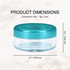 5G/5ML (0.18 oz) Plastic Cosmetic Sample Jars with Multi-Color Lids
