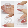 5G/5ML (0.18 oz) Plastic Cosmetic Sample Jars with Multi-Color Lids