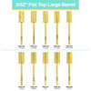 3/32" Flat Top Large Barrel Gold Carbide Bit (2XF - 5XC)