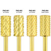 Flat Top Large Barrel Gold 1/8" Carbide Bit (XF - 4XC)