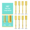 Flat Top Large Barrel Gold 1/8" Carbide Bit (XF - 4XC)