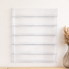 Clear Acrylic Nail Polish Wall-Mounted Rack (Fits up to 120 Bottles)