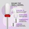 3/32" Round Top Small Barrel White Ceramic Bit (F-M)