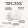 20g/20ml Plastic Cosmetic Sample Jars (Frosted)