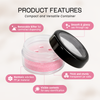 10G/10ML Sifter Clear Jar w/ Windows Lid