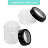 10G/10ML Sifter Clear Jar w/ Windows Lid