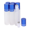 10ML(1/3oz) Glass Roller Bottles with Stainless Steel Ball and Blue Metal Cap
