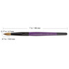 Round Purple Coated Wood Kolinsky Brush Handle with Black Ferrule