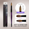 Round Purple Coated Wood Kolinsky Brush Handle with Black Ferrule