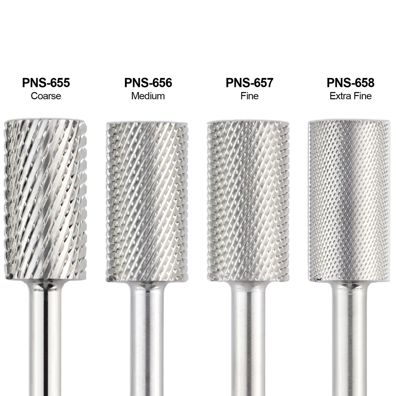 Flat Top Large Barrel Silver 1/8" Carbide Bit (XF - 4XC)