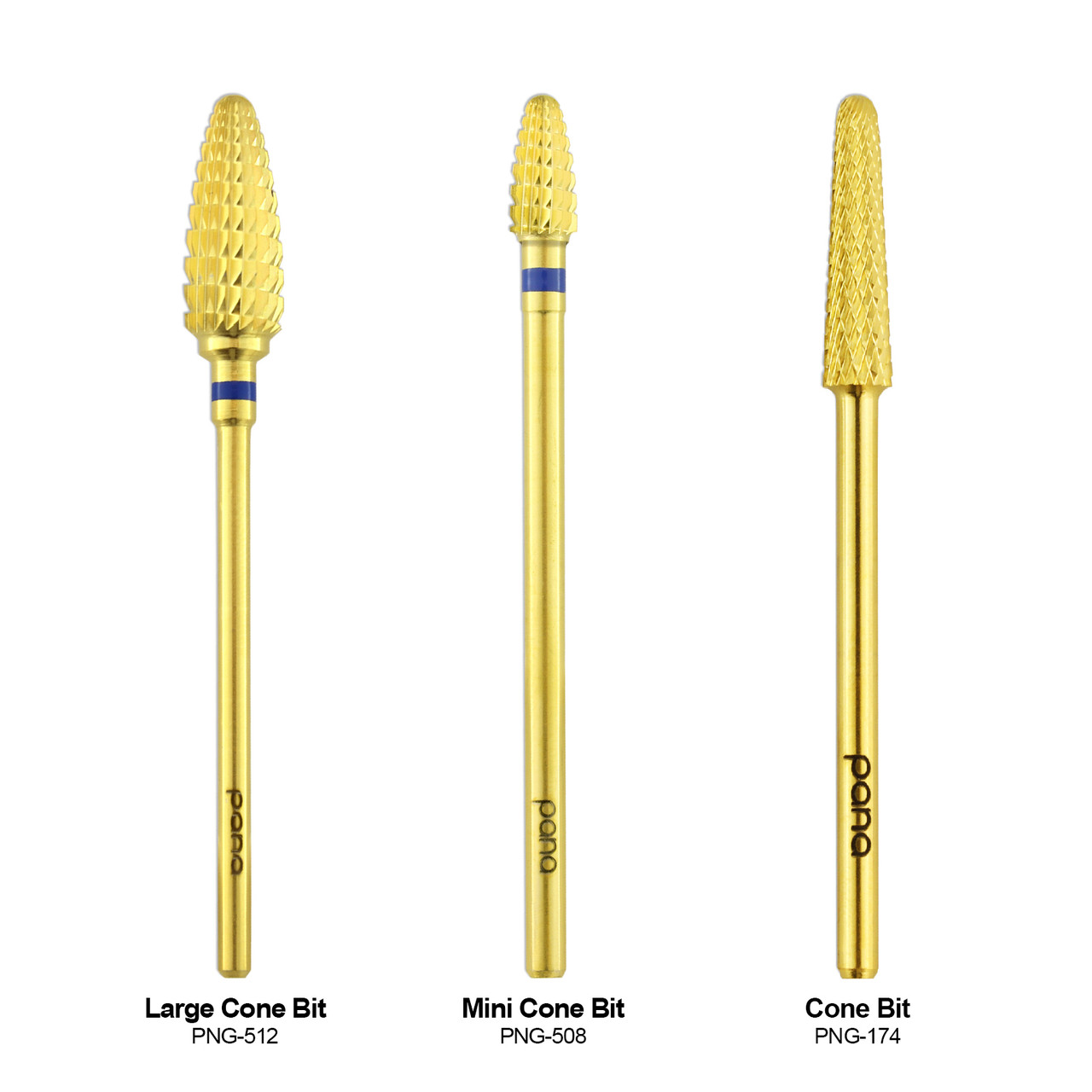 3/32" Mini Cone Gold Carbide Bit (XF - C)