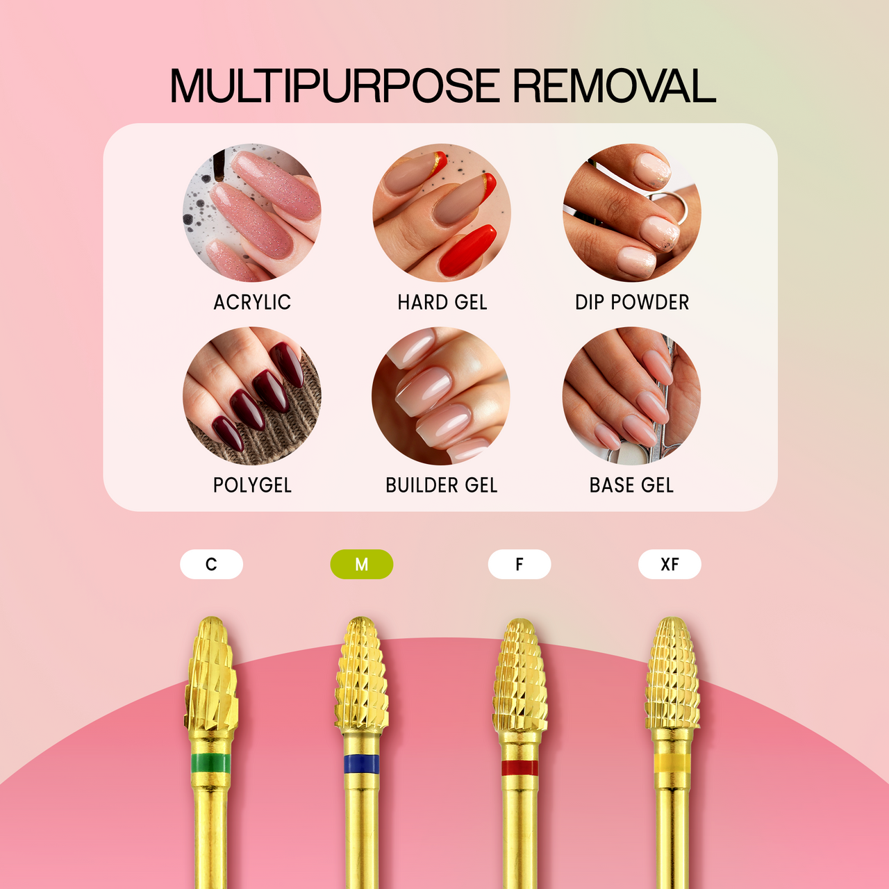 3/32" Mini Cone Gold Carbide Bit (XF - C)