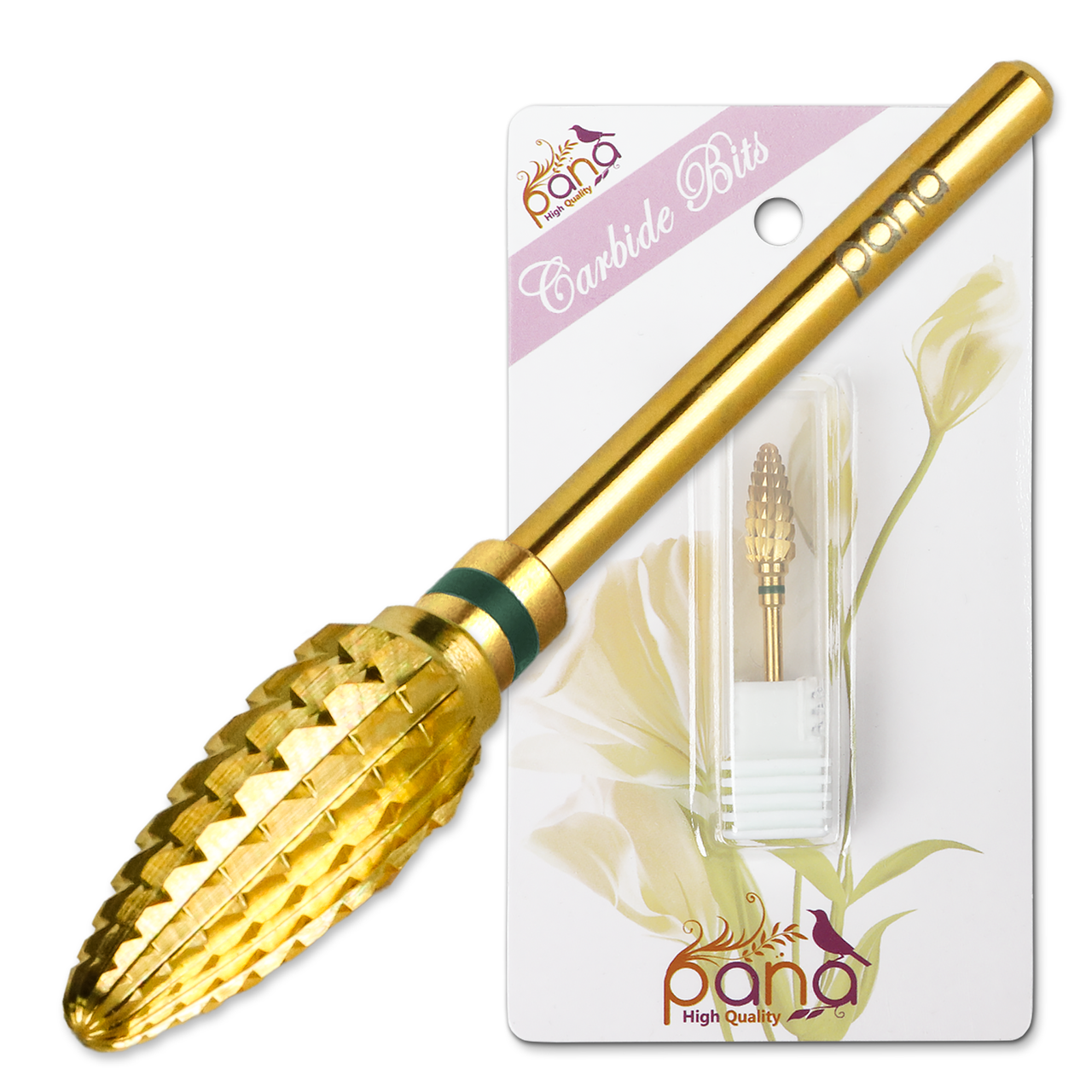 3/32" Large Cone Gold Carbide Bit (XF - C)