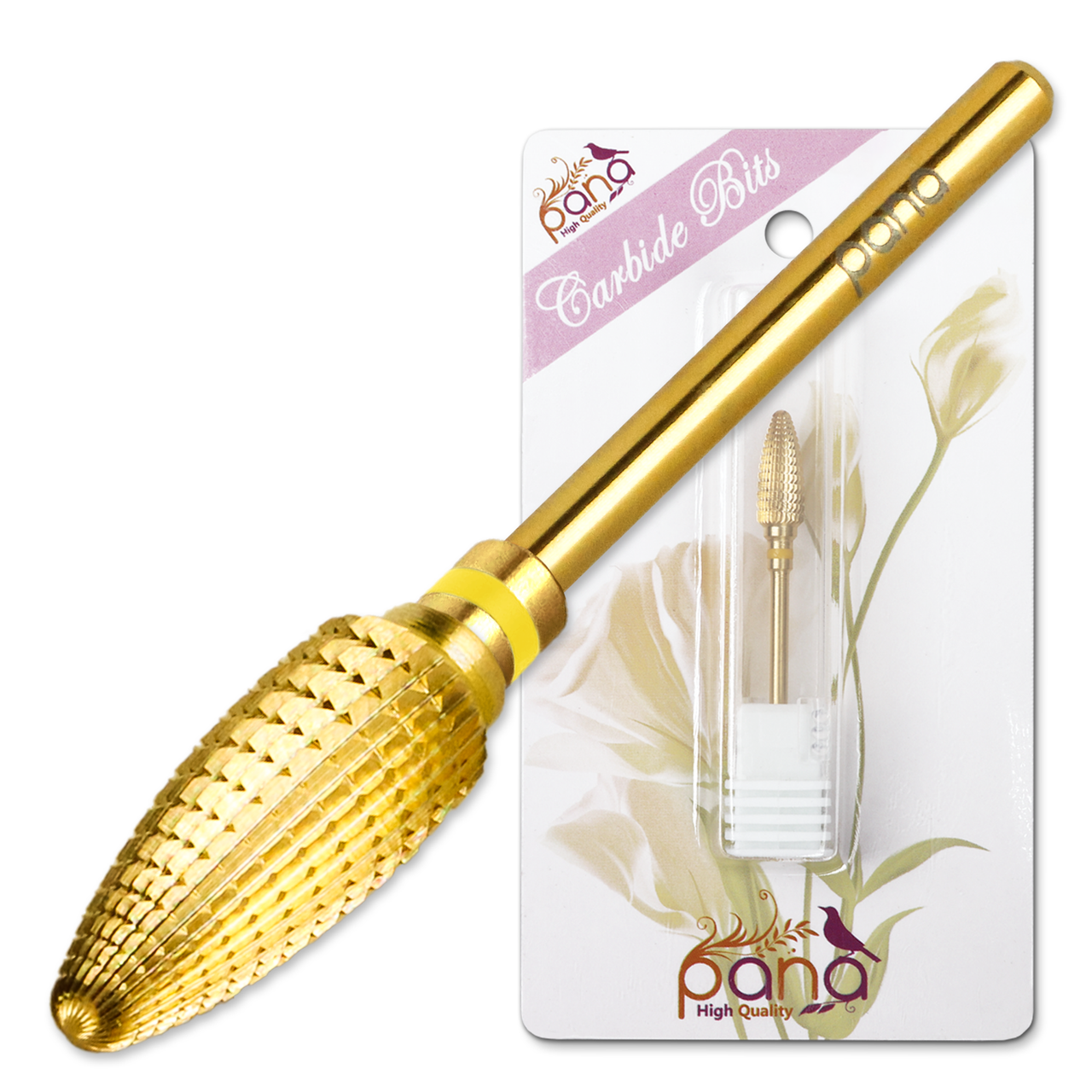 3/32" Large Cone Gold Carbide Bit (XF - C)