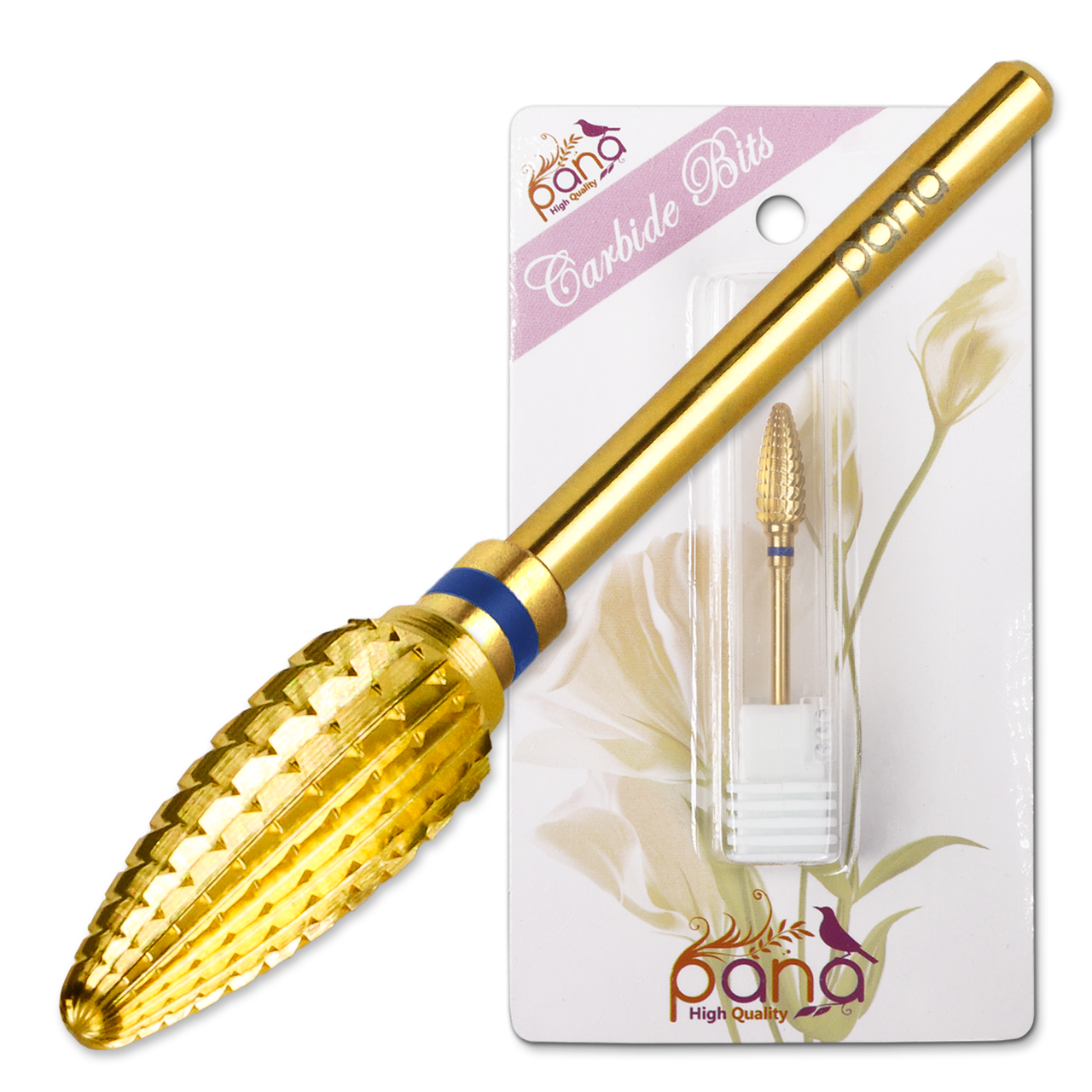 3/32" Large Cone Gold Carbide Bit (XF - C)